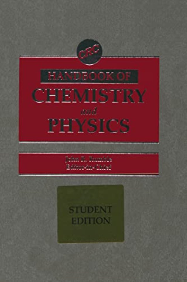 CRC Handbook of Chemistry and Physics, Student Edition