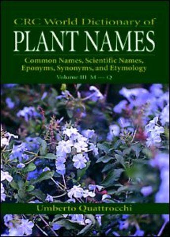 CRC World Dictionary of Plant Nmaes