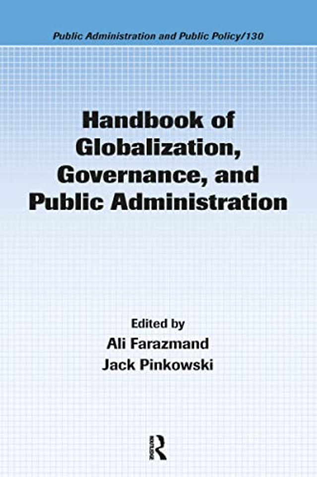 Handbook of Globalization, Governance, and Public Administration