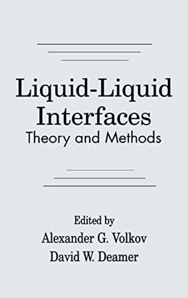 Liquid-Liquid InterfacesTheory and Methods