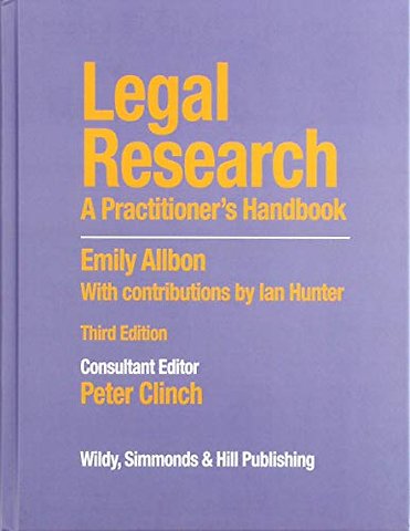 Legal Research: A Practitioner's Handbook