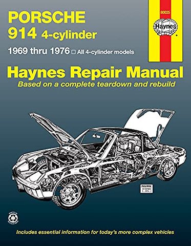 Porsche 914 4-cylinder (1969-1976) Haynes Repair Manual (USA)