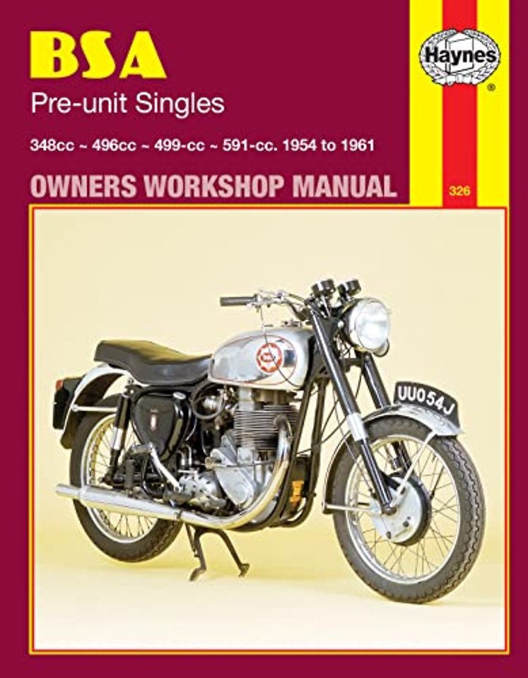 BSA Pre–unit Singles (54 – 61) Haynes Repair Manual
