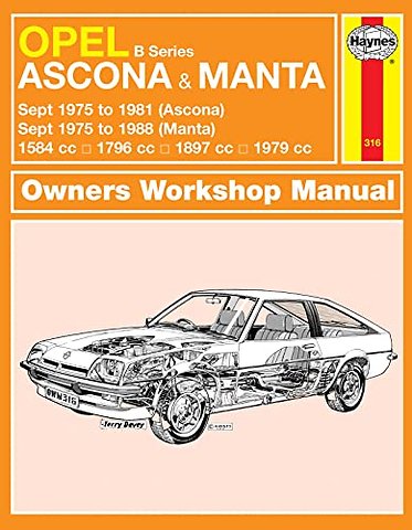 Opel Ascona & Manta (B Series) (Sept 75 - 88) Haynes Repair Manual