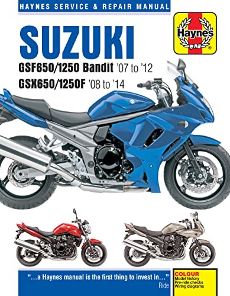 Suzuki GSF650/1250 Bandit & GSX650/1250F (07–14) Haynes Repair Manual