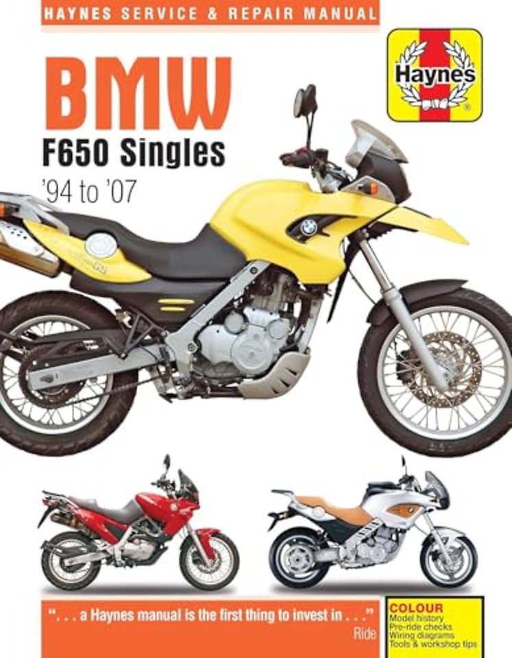BMW F650 Singles (94 – 07) Haynes Repair Manual