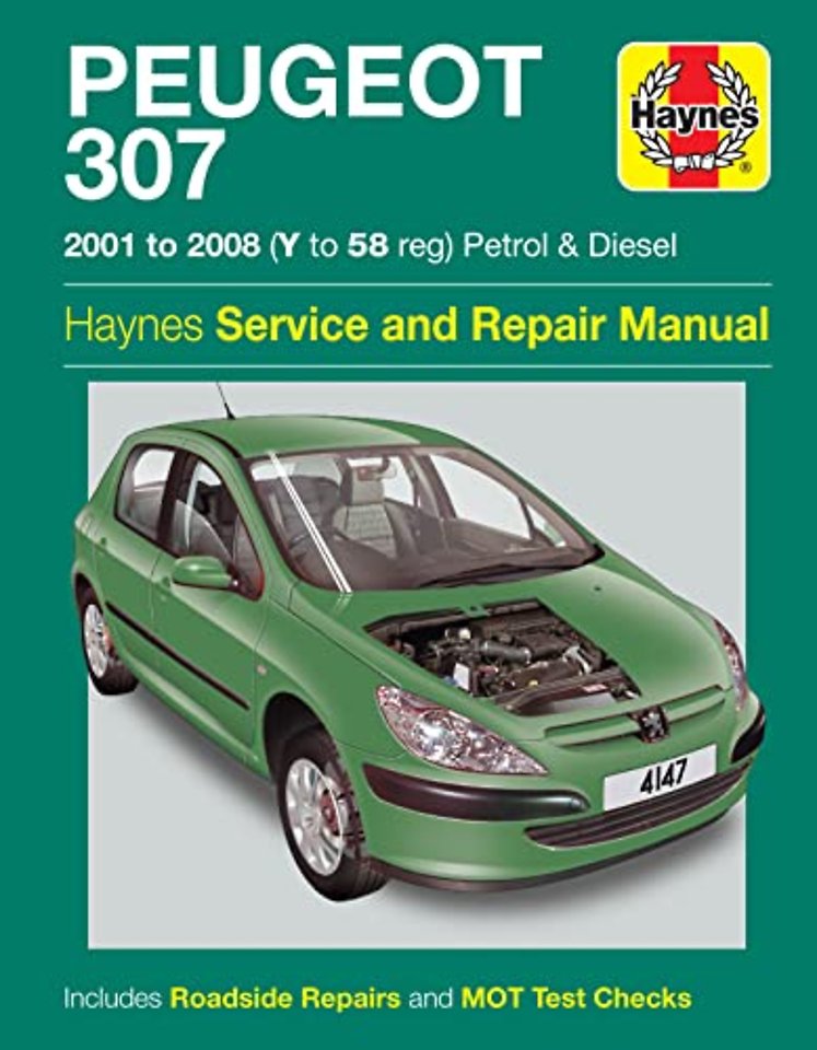 Peugeot 307 Petrol & Diesel (01 – 08) Haynes Repair Manual