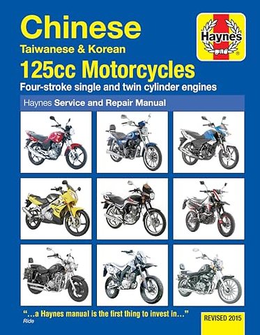 Chinese, Taiwanese & Korean 125cc Motorcycles Haynes Repair Manual