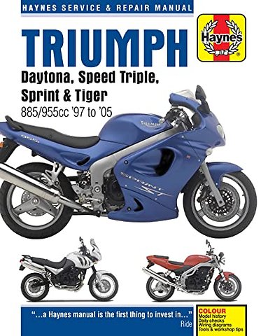 Triumph Daytona, Speed Triple, Sprint & Tiger 885/955cc (97 - 05)