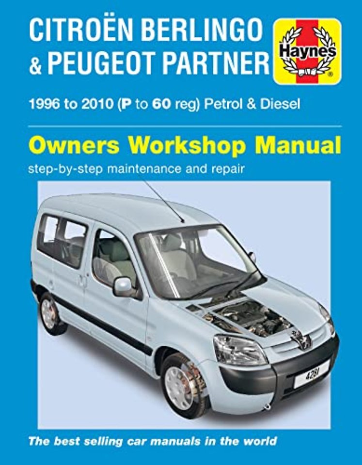 Citroen Berlingo & Peugeot Partner Petrol & Diesel (96 – 10) Haynes Repair Manual