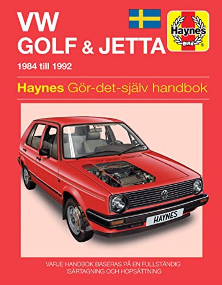 VW Golf and Jetta II (1984 – 1992) Haynes Repair Manual (svenske utgava)