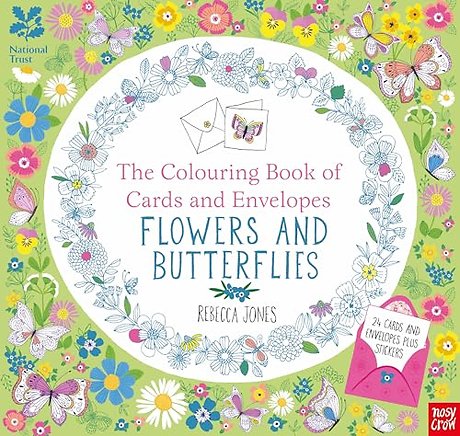 National Trust: The Colouring Book of Cards and Envelopes - Flowers and Butterflies