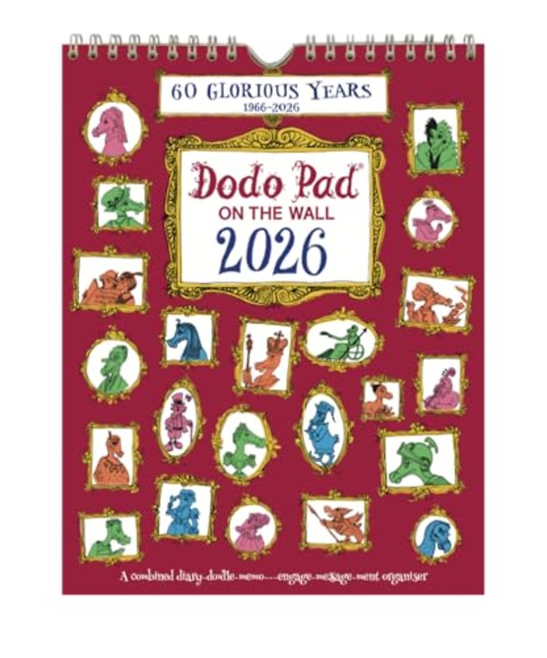 The Dodo Pad On The Wall 2026 - Calendar Year Wall Hanging Week to View Calendar Organiser