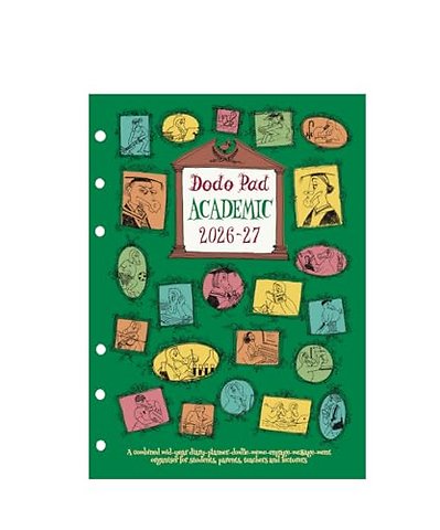 Dodo Pad Academic 2026-2027 Filofax-compatible A5 Organiser Diary Refill, Mid Year / Academic Year, Week to View