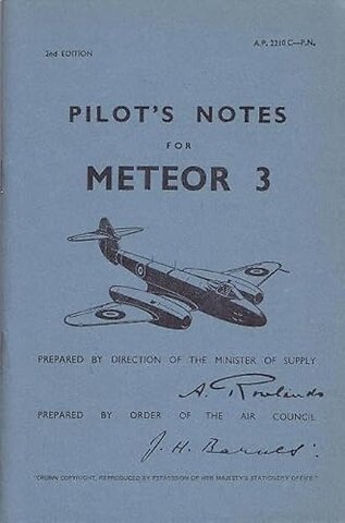 Meteor III Pilot's Notes