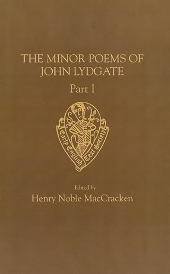 John Lydgate: Minor Poems I