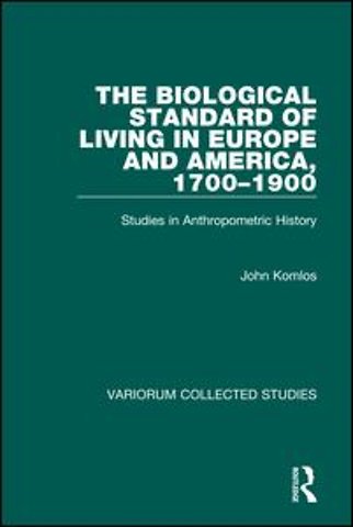 Biological Standard of Living in Europe and America, 1700–1900