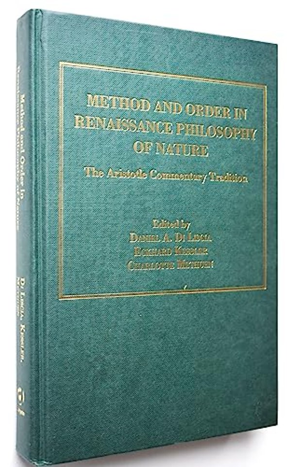 Method and Order in Renaissance Philosophy of Nature