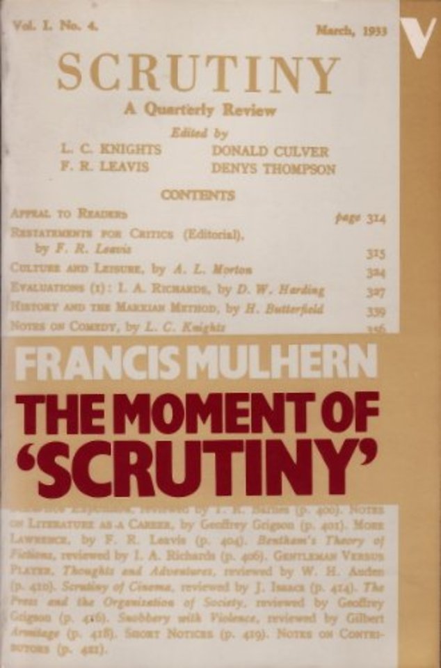 The Moment of "Scrutiny"