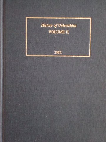 History of Universities: Volume II