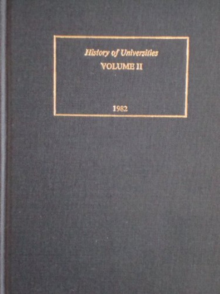 History of Universities: Volume II