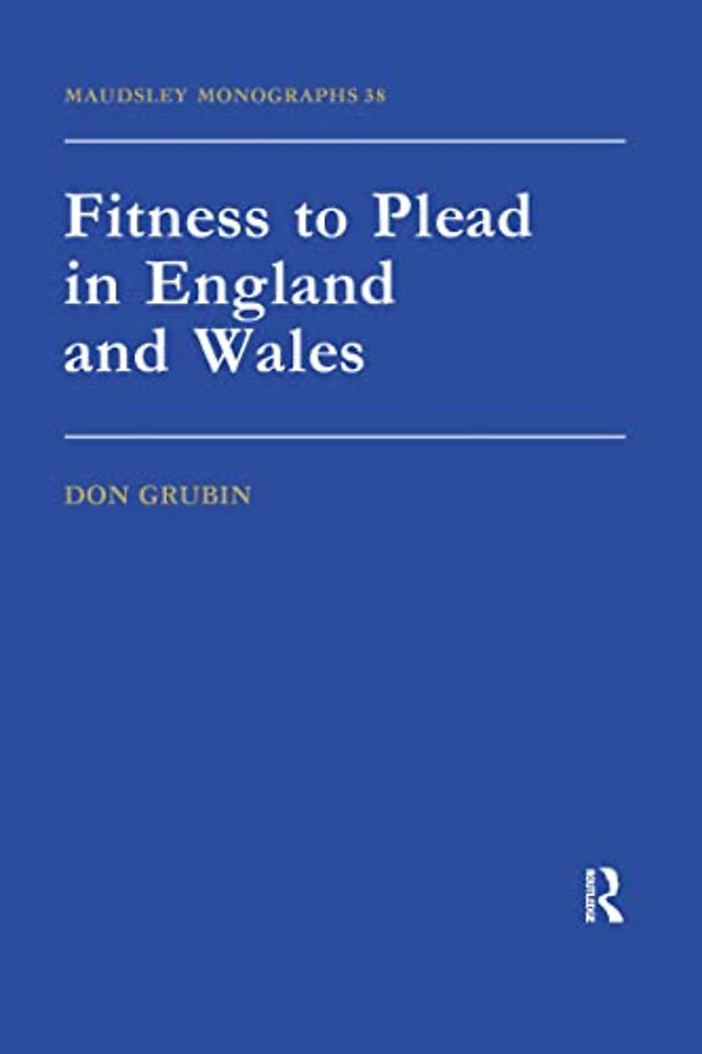 Fitness To Plead In England And Wales