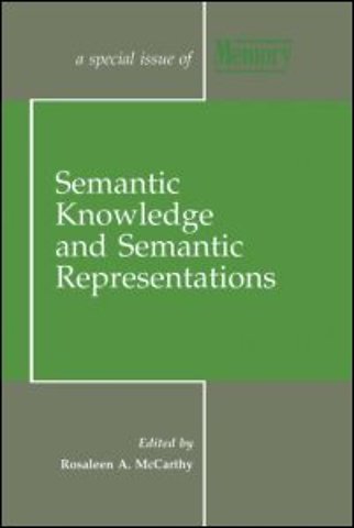 Semantic Knowledge and Semantic Representations