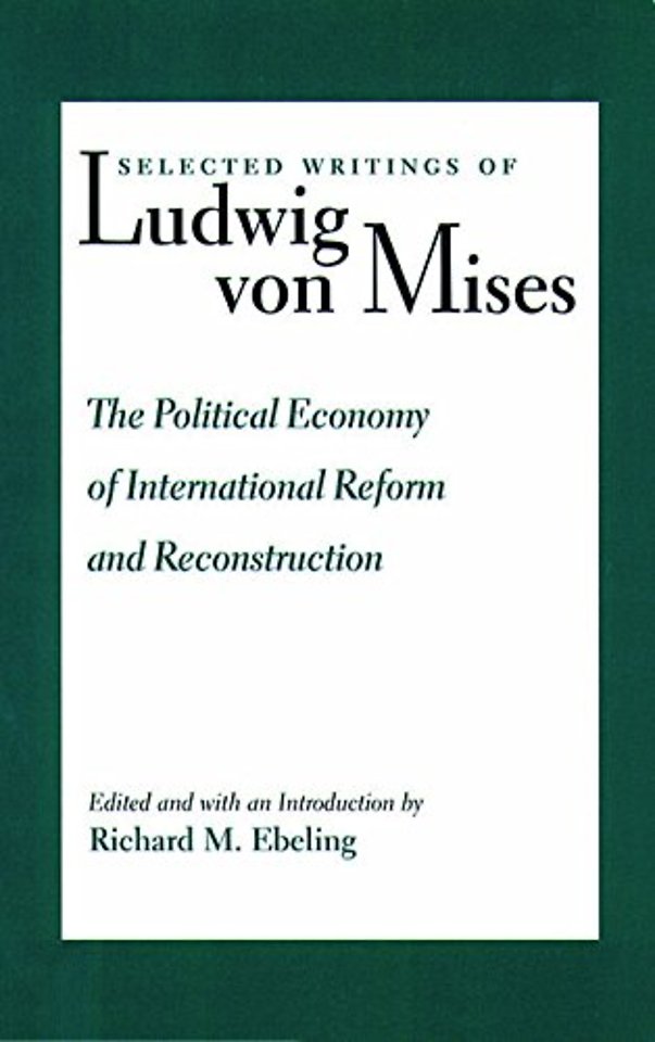 Political Economy of International Reform & Reconstruction