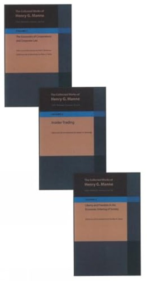 Collected Works of Henry G Manne: 3-Volume Set