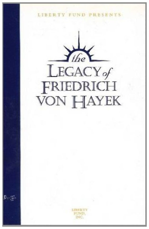 Legacy of Friedrich von Hayek (Audio Tapes)