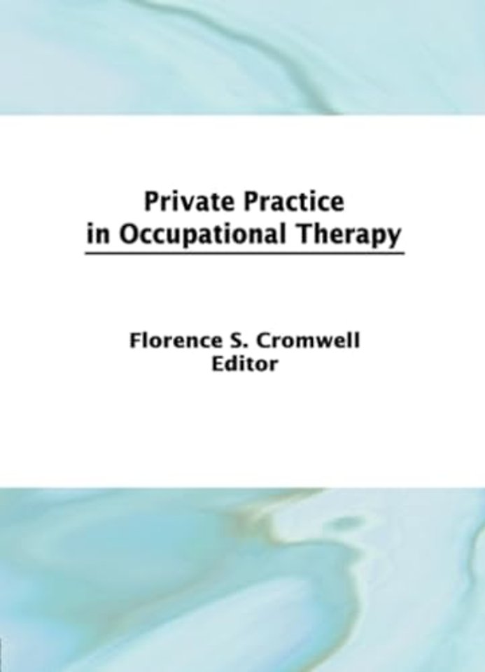 Private Practice in Occupational Therapy