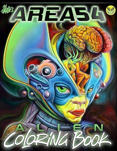 Ron English's Area 54 Alien Coloring Book