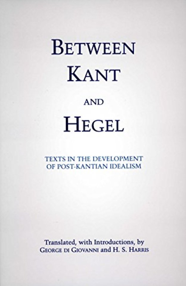 Between Kant and Hegel