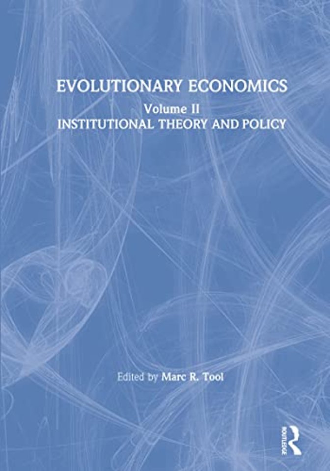 Evolutionary Economics: v. 2