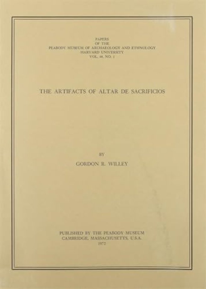 The Artifacts of Altar de Sacrificios