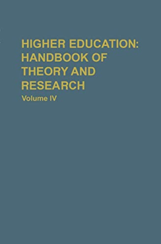 Higher Education: Handbook of Theory and Research
