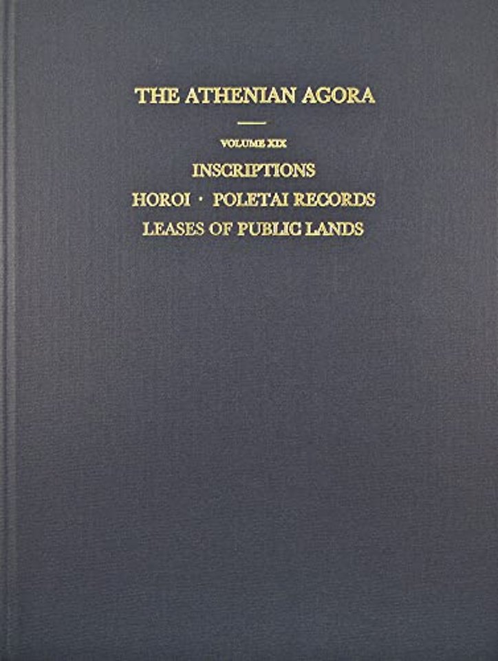 Inscriptions: Horoi, Poletai Records and Leases of Public Lands