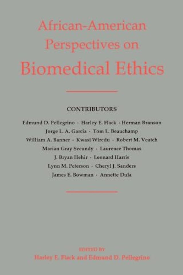 African-American Perspectives on Biomedical Ethics