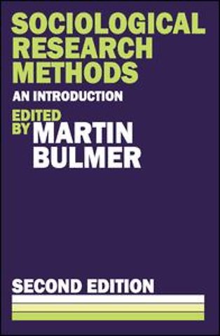 Sociological Research Methods