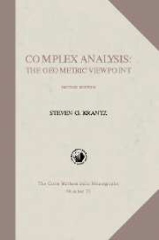 Complex Analysis