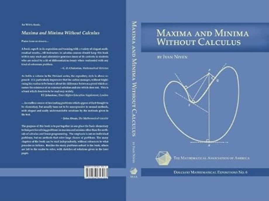 Maxima and Minima without Calculus
