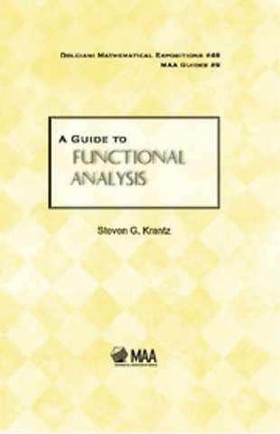 A Guide to Functional Analysis