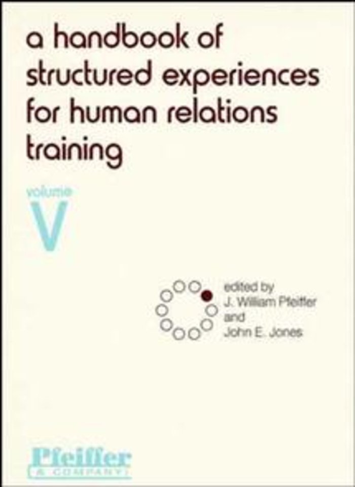 A Handbook of Structured Experiences for Human Relations Training V 5