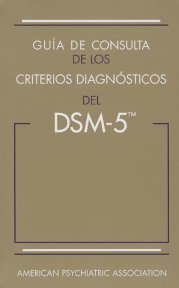 Guia de consulta de los criterios diagnosticos del DSM-5®