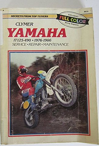 Yamaha IT125–490 Motorcycle (1976–1986) Service Repair Manual