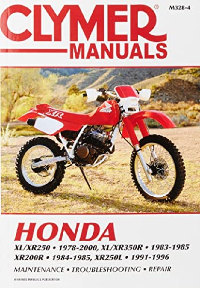 Honda XL/XR250 (1978-2000) & XL/XR350R (1983-1985) Motorcycle Service Repair Manual