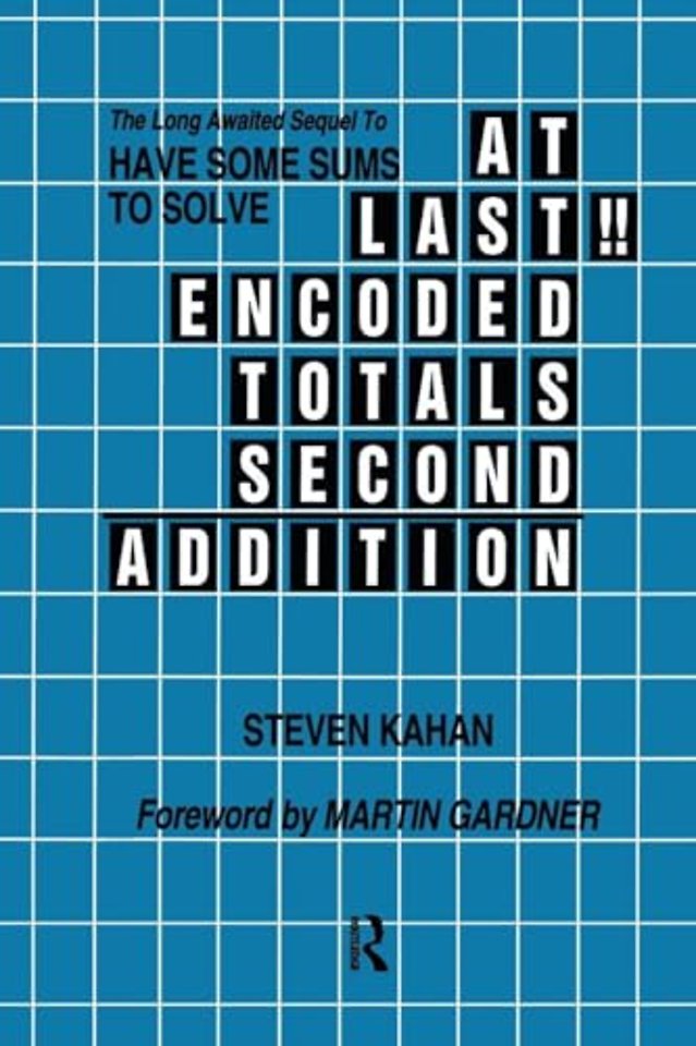 At Last!! Encoded Totals Second Addition