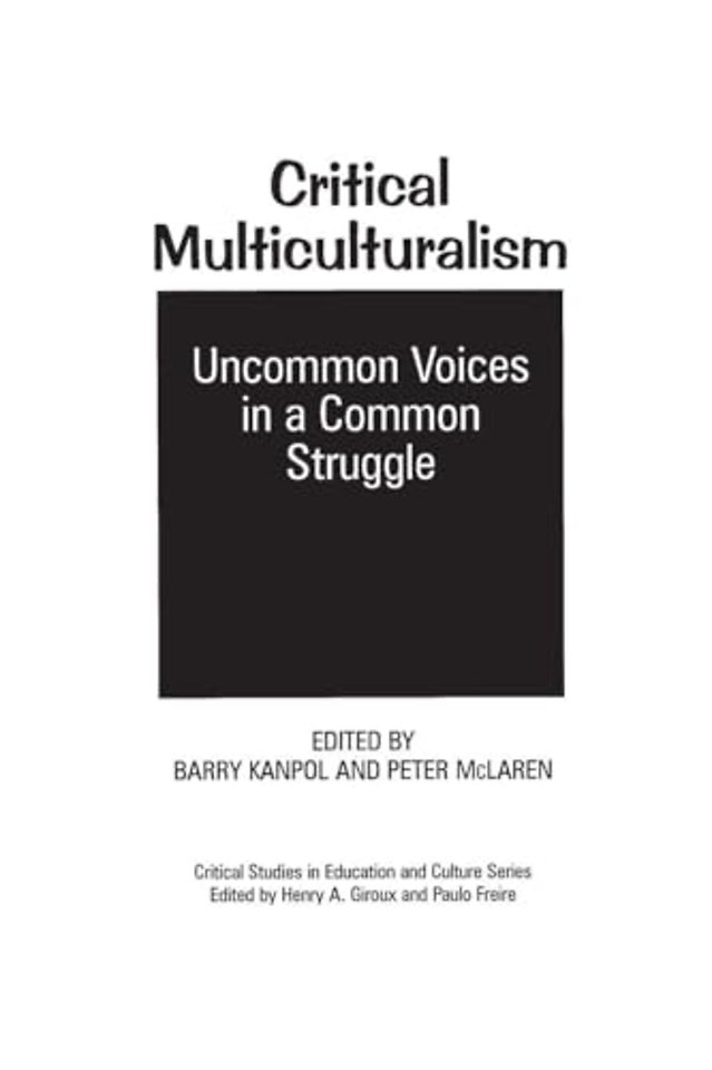 Critical Multiculturalism