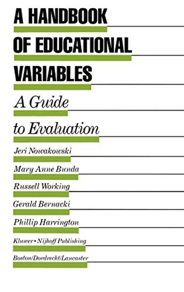 A Handbook of Educational Variables