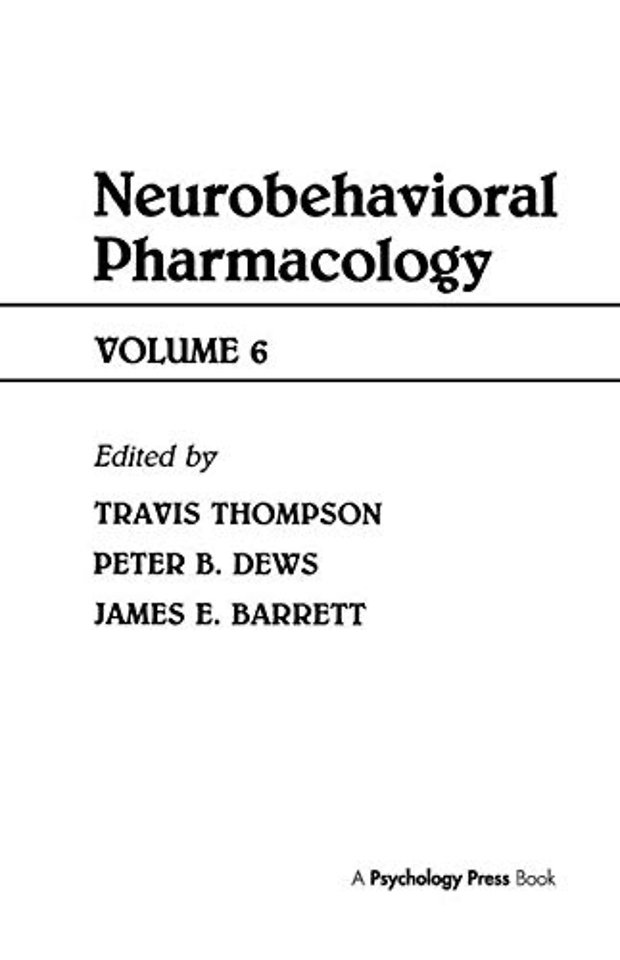 Advances in Behavioral Pharmacology